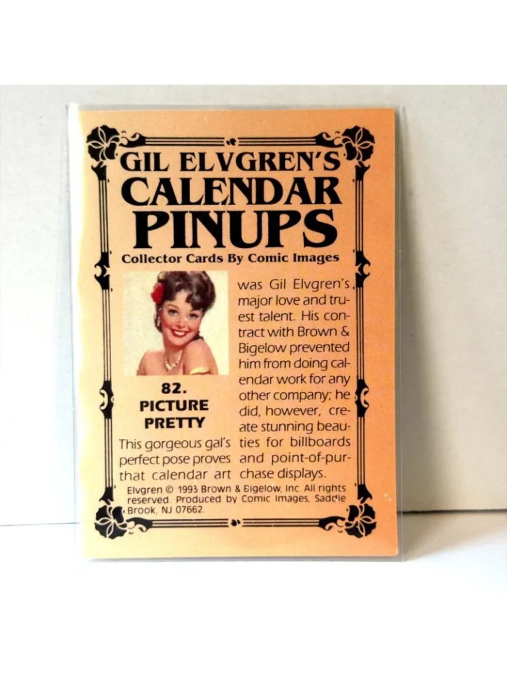 1993 Gil Elvgren Pinup Card #82 Picture Pretty Comic Image Calendar Man Cave Art